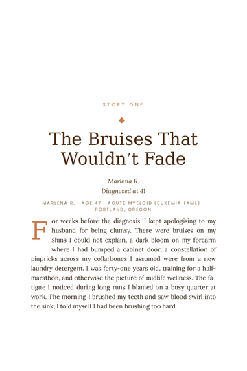 Sample page 3 from Blood Battles: Leukemia Survival Stories