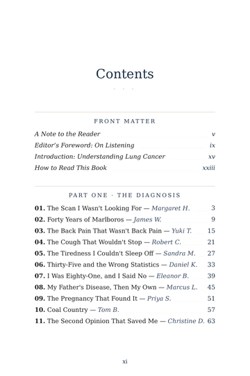 Sample page 1 from Breathing Again: Lung Cancer Survivor Stories