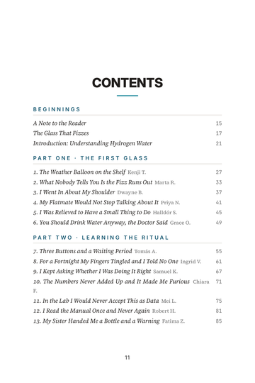 Sample page 1 from Bubbles of Vitality: Hydrogen Water Stories