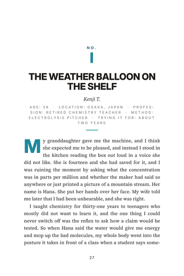 Sample page 3 from Bubbles of Vitality: Hydrogen Water Stories