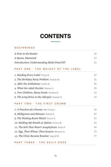 Sample page 1 from Building Tolerance: Multi-Food OIT Stories