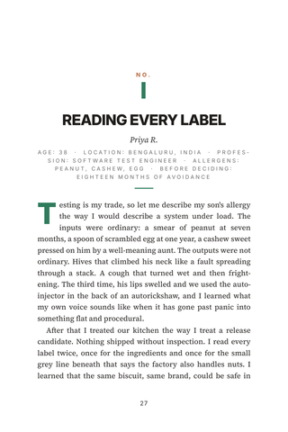 Sample page 1 from Building Tolerance — a first-person Multi-Food OIT story