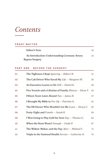 Sample page 1 from Bypassing Fear: Life After Open-Heart Surgery