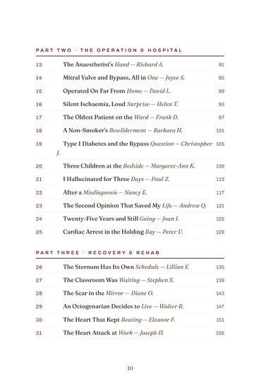 Sample page 2 from Bypassing Fear: Life After Open-Heart Surgery