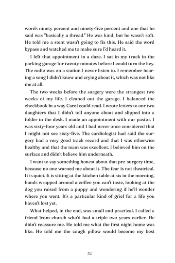 Sample page 5 from Bypassing Fear: Life After Open-Heart Surgery