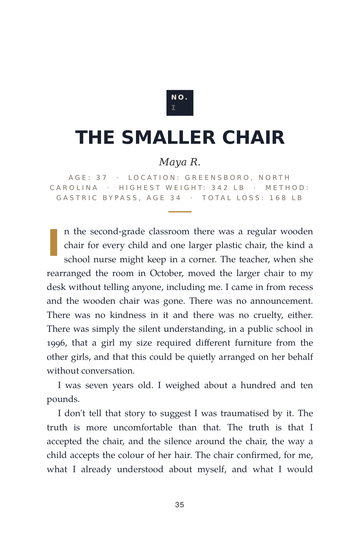 Sample page 6 from Century Club: Stories of Losing 100+ Pounds