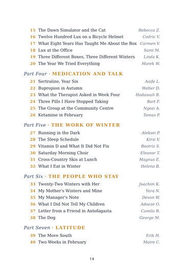 Sample page 2 from Chasing Light: Seasonal Affective Disorder (SAD) Recovery Stories