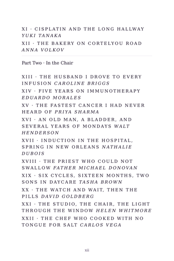 Sample page 2 from Chemo Courage: Stories from the Infusion Chair