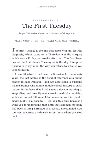Sample page 6 from Chemo Courage: Stories from the Infusion Chair
