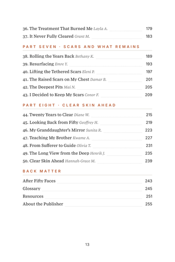 Sample page 3 from Clear Skin Ahead: Severe Acne Recovery Stories