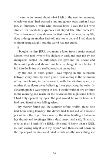 Sample page 6 from Clearing the Cloud: Quitting Vaping Stories