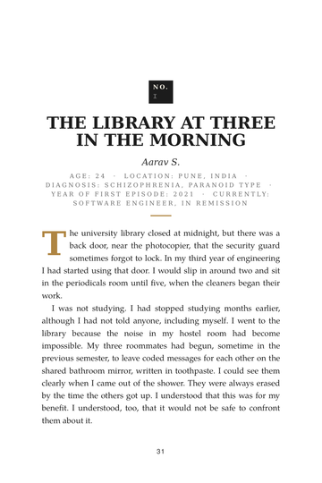 Sample page 4 from Clearing the Noise: Living with Schizophrenia