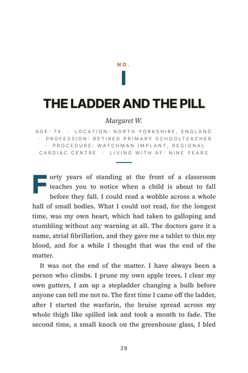 Sample page 3 from Closing the Door: Watchman Implant Stories