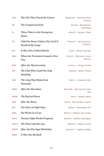 Sample page 2 from Clot Survivors: Deep Vein Thrombosis (DVT) Recovery Stories