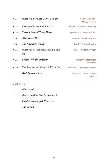 Sample page 4 from Clot Survivors: Deep Vein Thrombosis (DVT) Recovery Stories