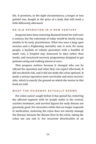 Sample page 1 from Colon Cut — a first-person Colectomy story