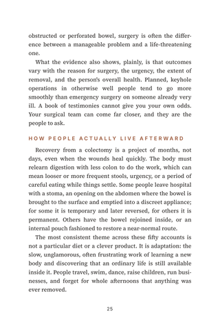Sample page 2 from Colon Cut — a first-person Colectomy story