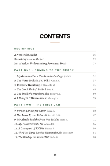 Sample page 1 from Culture at the Table: Fermented Food Stories