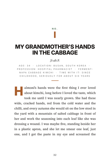 Sample page 3 from Culture at the Table: Fermented Food Stories