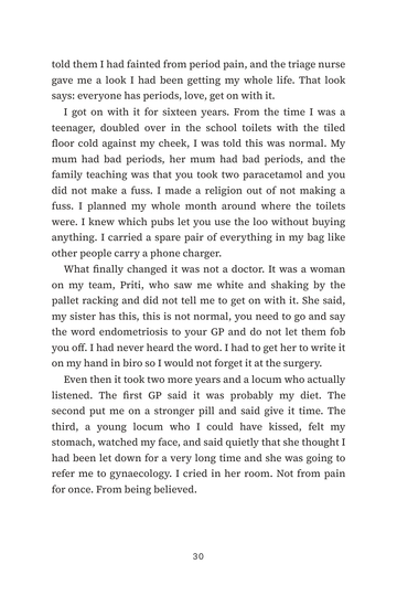 Sample page 4 from Cutting It Out: Endometriosis Excision Surgery Stories