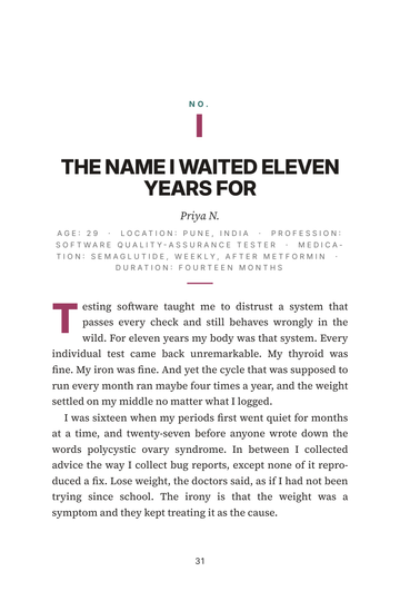 Sample page 3 from Cycle and Sugar: GLP-1 for PCOS Stories