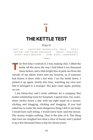 Sample page 1 from Elbow Room — a first-person Tennis Elbow story