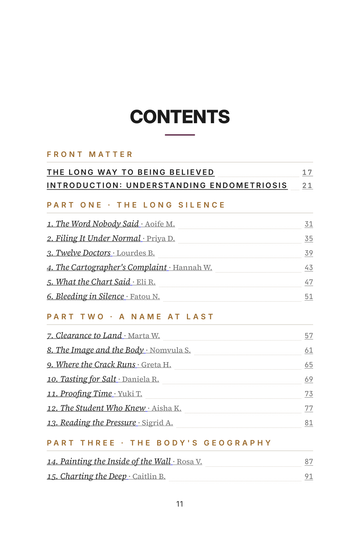 Sample page 1 from Endo Warriors: Endometriosis Stories