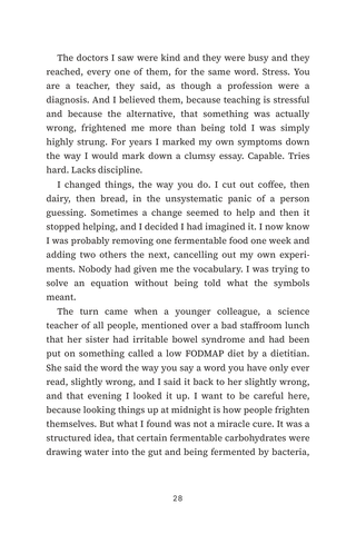 Sample page 2 from FODMAP Freedom — a first-person Low FODMAP Diet story
