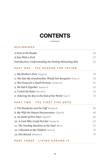 Sample page 1 from Fasting Without Fasting: Fasting-Mimicking Diet Stories