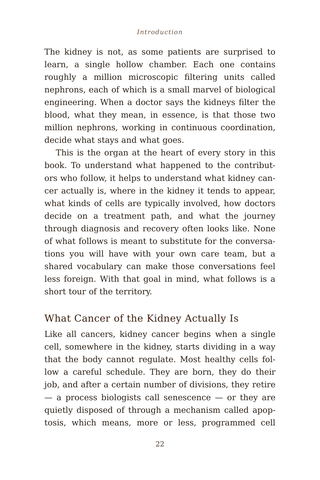Sample page 2 from Filtered Through Fire — a first-person Kidney Cancer story