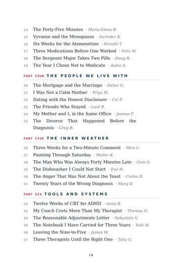 Sample page 2 from Finally Focused: Adult Attention-Deficit/Hyperactivity Disorder (ADHD) Stories