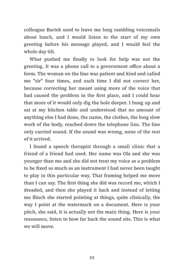Sample page 4 from Finding the Voice: Gender-Affirming Voice Training Stories