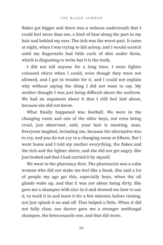 Sample page 2 from Flake Free — a first-person Seborrheic Dermatitis story