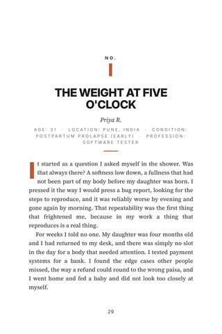 Sample page 1 from Floor Plan — a first-person Pelvic Floor Dysfunction story