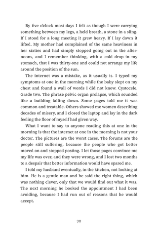Sample page 2 from Floor Plan — a first-person Pelvic Floor Dysfunction story