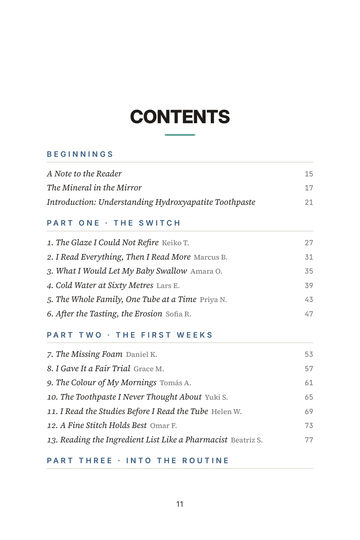 Sample page 1 from Fluoride-Free Smile: Hydroxyapatite Toothpaste Stories