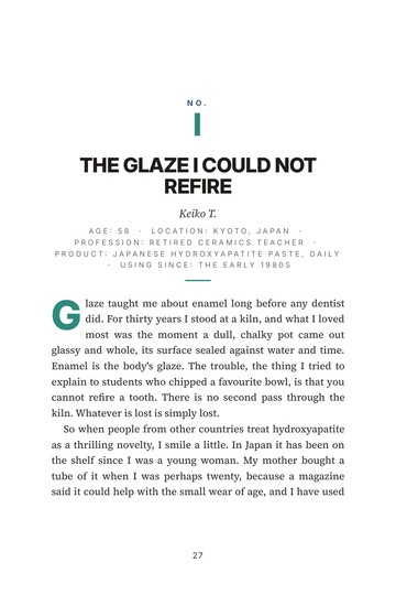 Sample page 3 from Fluoride-Free Smile: Hydroxyapatite Toothpaste Stories