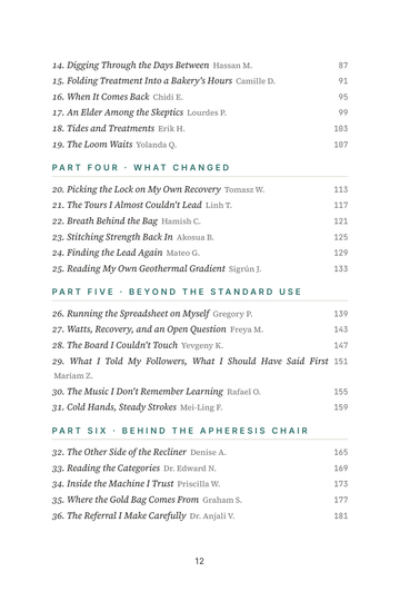 Sample page 2 from Fresh Start: Plasma Exchange Longevity Stories