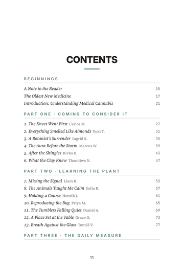 Sample page 1 from Green Medicine: Medical Marijuana Testimonials