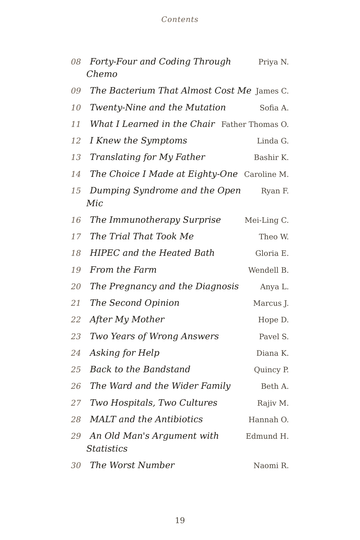 Sample page 2 from Gut Feelings: Stomach Cancer Recovery Stories