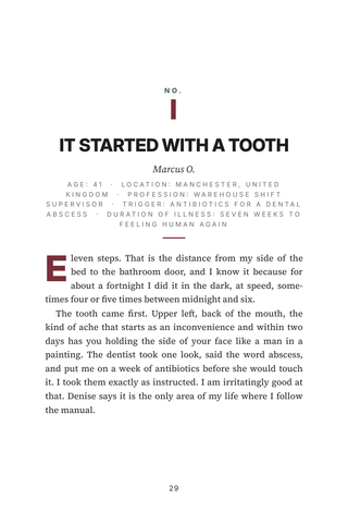 Sample page 1 from Gut Under Siege — a first-person C. diff story