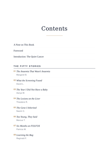 Sample page 1 from Gutsy Survivors: Colon Cancer Recovery Stories