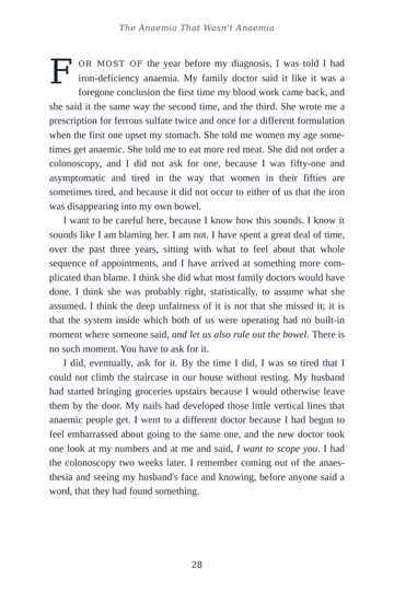 Sample page 6 from Gutsy Survivors: Colon Cancer Recovery Stories