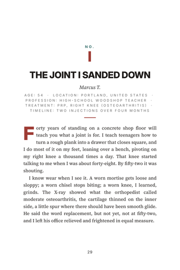 Sample page 3 from Healing the Joint: Regenerative Orthopedic Stories