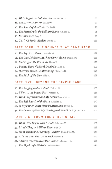 Sample page 2 from Hearing Without the Gatekeepers: OTC Hearing Aid Stories