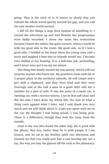 Sample page 4 from Hearing Without the Gatekeepers: OTC Hearing Aid Stories