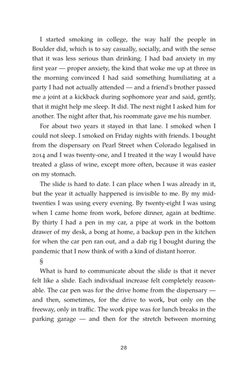 Sample page 2 from Higher Ground: Cannabis Dependency Recovery Stories