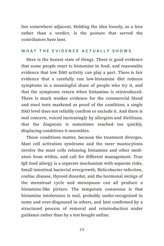 Sample page 2 from Histamine Overload — a first-person Histamine Intolerance story