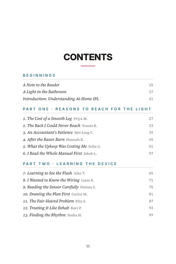 Sample page 1 from Home Zap: At-Home IPL Hair Removal Stories
