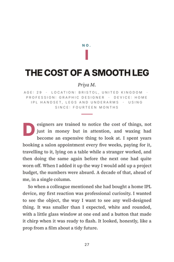 Sample page 3 from Home Zap: At-Home IPL Hair Removal Stories